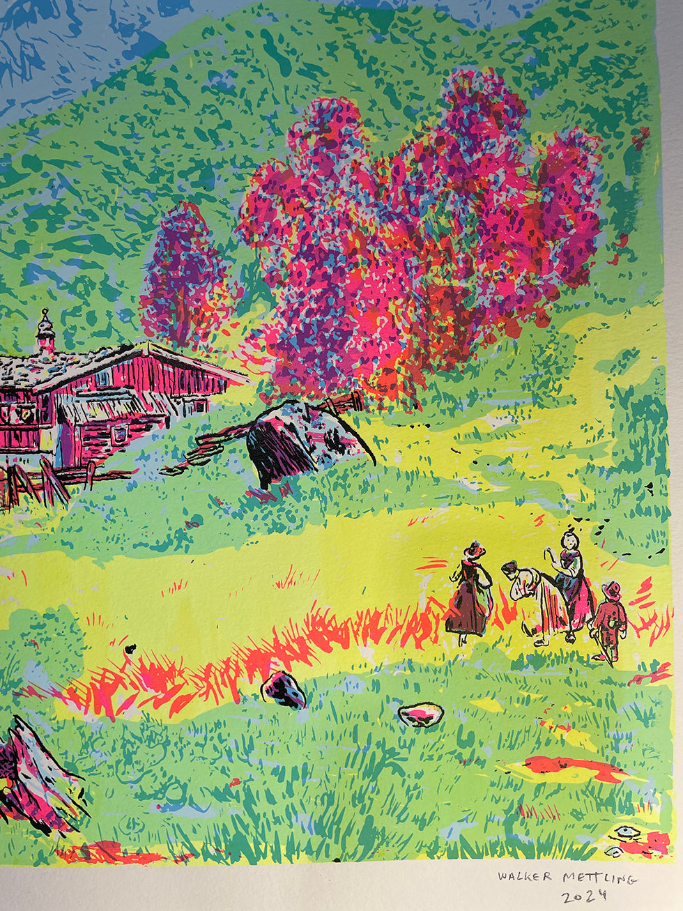 Ripoff of Carl Milner's 'Alpine Landscape Painting