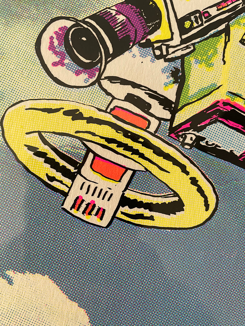 Skull Rock Robot Print