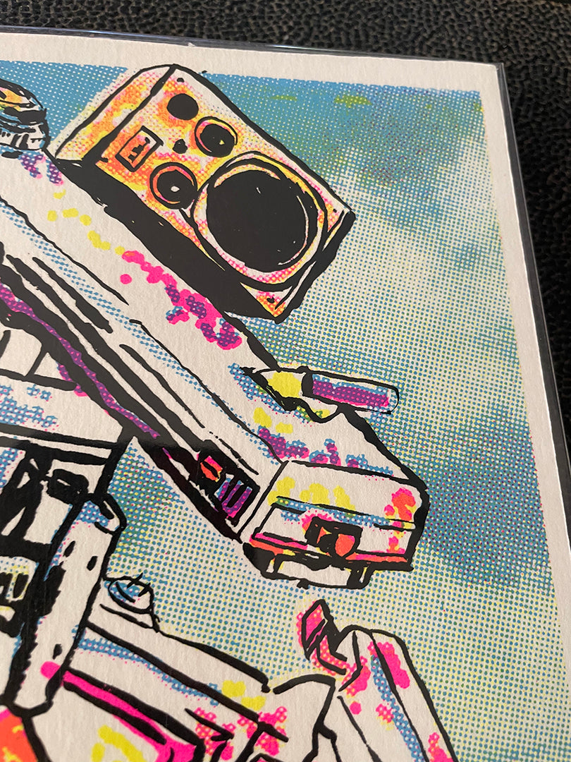 Skull Rock Robot Print